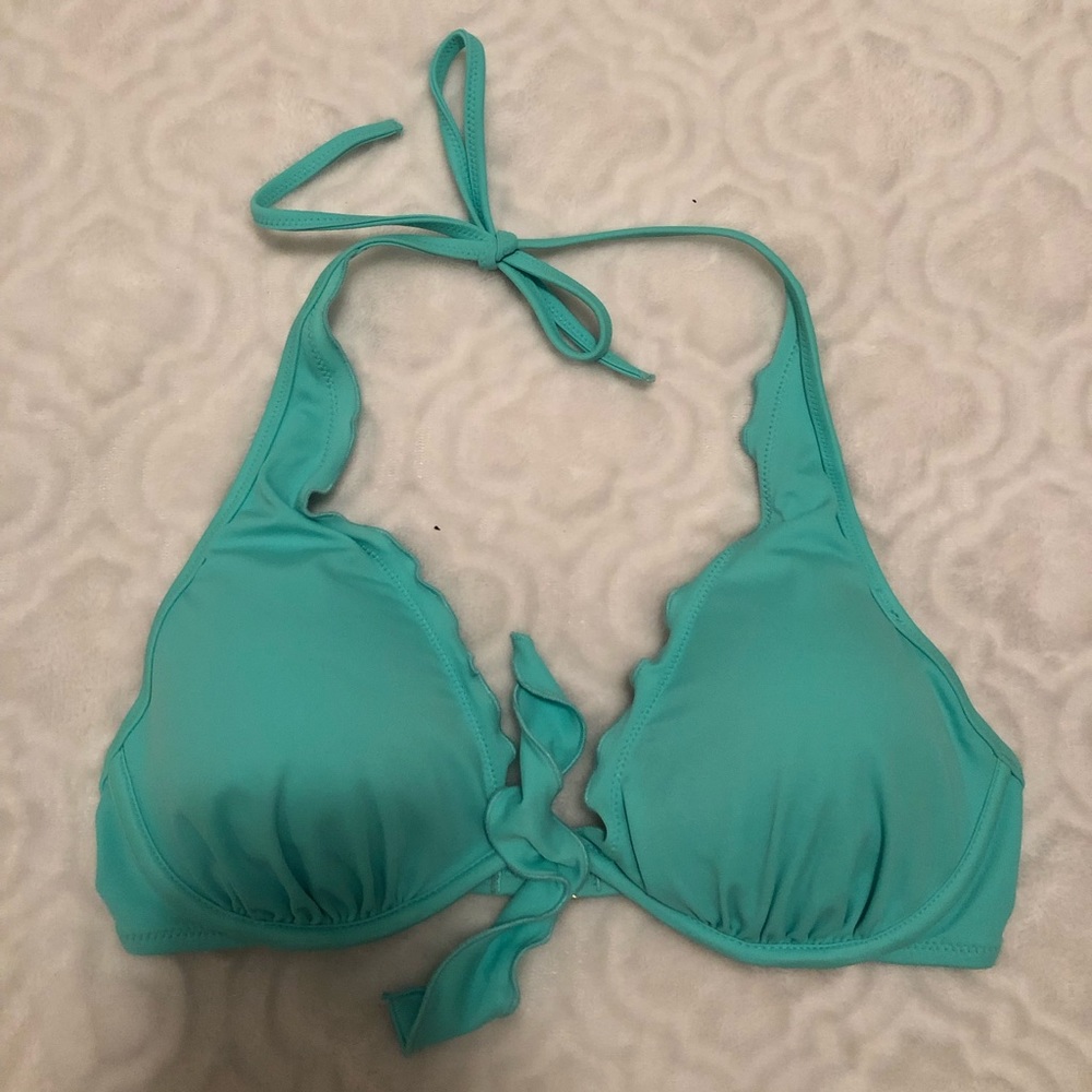 Baby blue bikini top